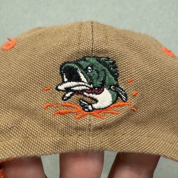 Rare Oklahoma State University Fishing Hat Brown OS NCAA Snapback Zephyr Cap - Picture 6 of 9